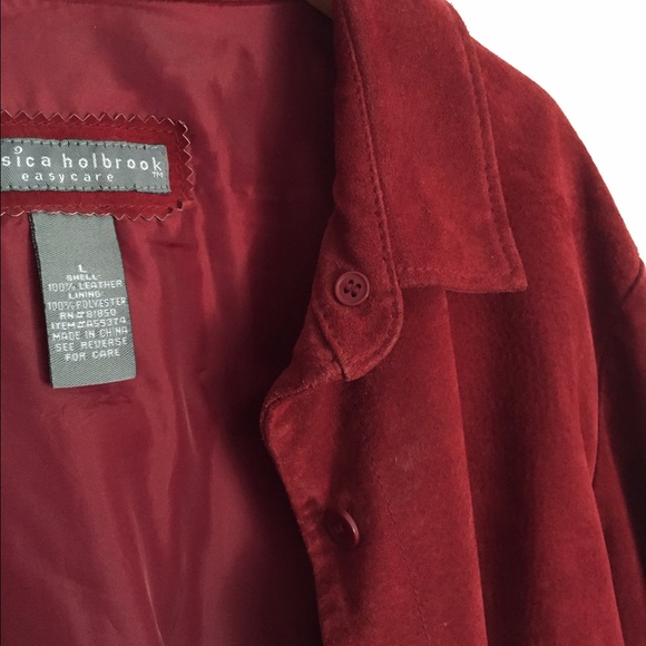 Jessica Holbrook vintage suede long shirt jacket - Picture 5 of 9